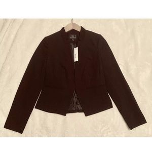 Worthington Black Open Front Blazer Women Sz 4 NWT
